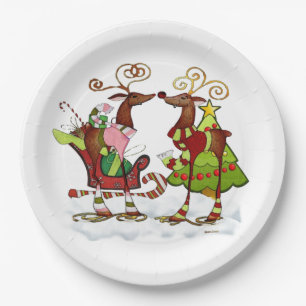 Albernes Whimsey Christmas Mooks PARTY Pappteller