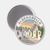 Alberobello Italien Magnet (Vorderseite/Rückseite)