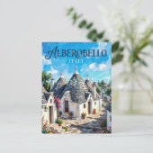 Alberobello Italien Postkarte (Stehend Vorderseite)