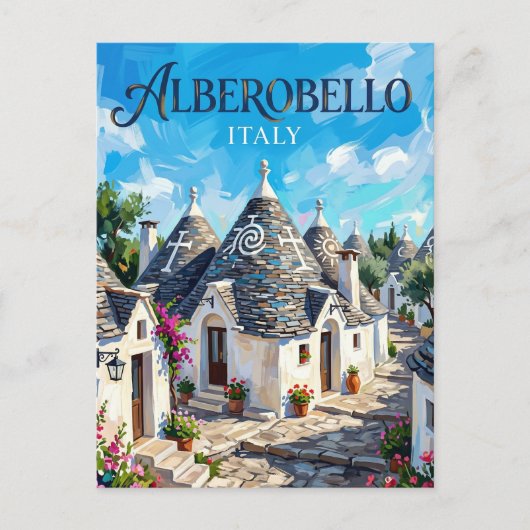 Alberobello Italien Postkarte (Vorderseite)