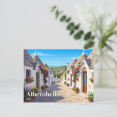 Alberobello Italien Postkarte (Stehend Vorderseite)