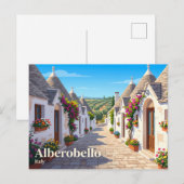 Alberobello Italien Postkarte (Vorne/Hinten)