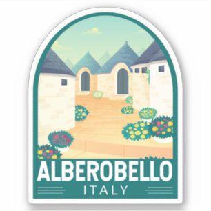 Alberobello Italien Reisen Kunst, Dichtung und Mus Aufkleber