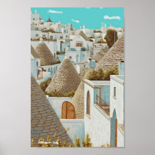 Alberobello Italien Reisen Poster