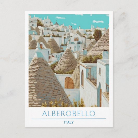 Alberobello Italien Reisen Postkarte (Vorderseite)