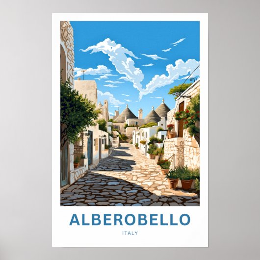 Alberobello Italien Reisen Print Poster (Vorne)