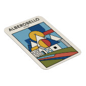 Alberobello Italy Trulli houses Travel abstract Magnet (Rechte Seite)