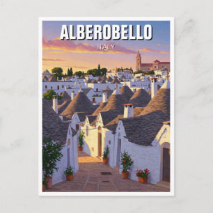 Alberobello Italy Trulli houses Travel Postkarte