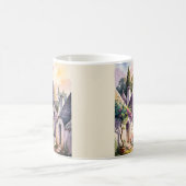 Alberobello Italy Trulli Watercolor Custom Text Kaffeetasse (Mittel)