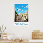 Alberobello Vintage Travel Poster Ski National (Küche)