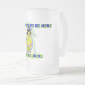 Albert-alien-T-Shirt Mattglas Bierglas (VorderseiteRechts)