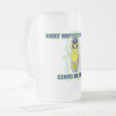 Albert-alien-T-Shirt Mattglas Bierglas (Vorderseite Links)