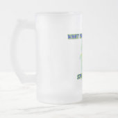 Albert-alien-T-Shirt Mattglas Bierglas (Links)