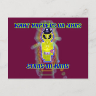 Albert Alien T-Shirt Postkarte