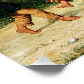 Albert Anker - Der Schulspaziergang Poster (Ecke)