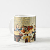 Albert Anker - Die Kinderkrippe Kaffeetasse (Vorderseite Links)
