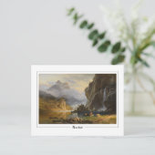 Albert Bierstadt #108 - Fine Art Postcard Postkarte (Stehend Vorderseite)