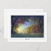 Albert Bierstadt #134 - Fine Art Postcard Postkarte (Vorne/Hinten)