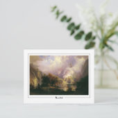 Albert Bierstadt #136 - Fine Art Postcard Postkarte (Stehend Vorderseite)