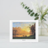Albert Bierstadt #229 - Fine Art Postcard Postkarte (Stehend Vorderseite)