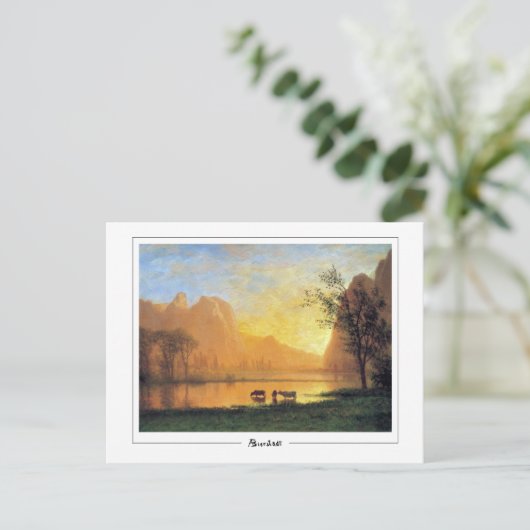 Albert Bierstadt #229 - Fine Art Postcard Postkarte (Stehend Vorderseite)
