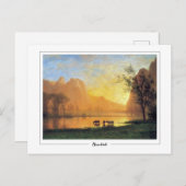 Albert Bierstadt #229 - Fine Art Postcard Postkarte (Vorne/Hinten)