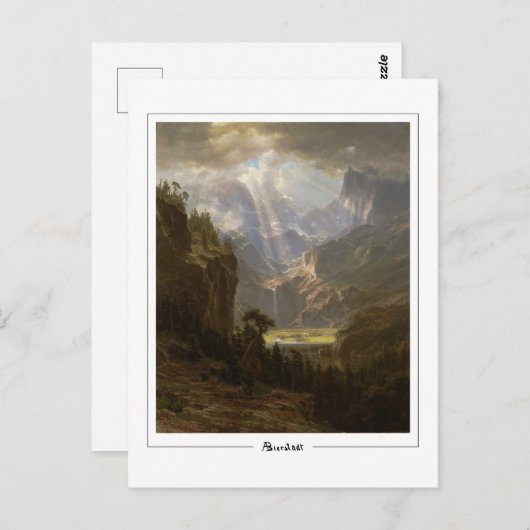 Albert Bierstadt #52 - Fine Art Postcard Postkarte (Vorne/Hinten)