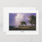 Albert Bierstadt #99 - Fine Art Postcard Postkarte (Vorne/Hinten)