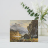 Albert Bierstadt - Amerikanischen Ureinwohner Spea Postkarte (Stehend Vorderseite)