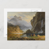Albert Bierstadt - Amerikanischen Ureinwohner Spea Postkarte (Vorne/Hinten)