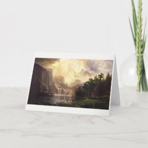 Albert Bierstadt Among the Sierra Nevada Mountains Karte
