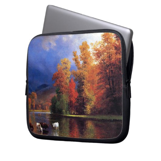 Albert Bierstadt - Auf dem Saco Laptopschutzhülle (Vorderseite Links)