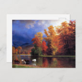 Albert Bierstadt - Auf dem Saco Postkarte (Vorne/Hinten)