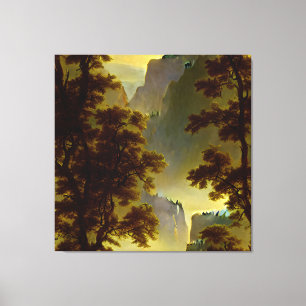Albert Bierstadt - Blick hinunter ins Yosemite-Tal Leinwanddruck