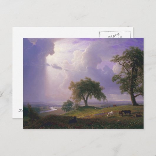 Albert Bierstadt California Spring Cattle Postkarte (Vorne/Hinten)