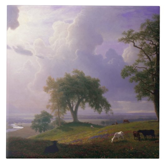 Albert Bierstadt - California Spring Fliese (Vorderseite)