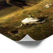 Albert Bierstadt Das Letzte des Buffalo Poster (Ecke)