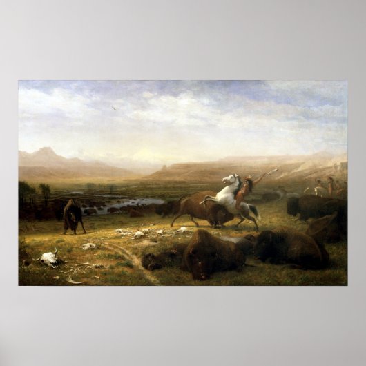 Albert Bierstadt Das Letzte des Buffalo Poster (Vorne)