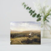 Albert Bierstadt Das Letzte des Buffalo Postkarte (Stehend Vorderseite)