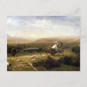Albert Bierstadt Das Letzte des Buffalo Postkarte