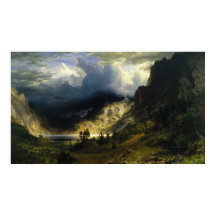 Albert Bierstadt - Ein Sturm im Rocky Mountains