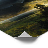 Albert Bierstadt - Ein Sturm im Rocky Mountains Poster (Ecke)