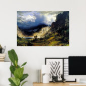 Albert Bierstadt Ein Sturm im Rocky Mountains Poster (Heimbüro)