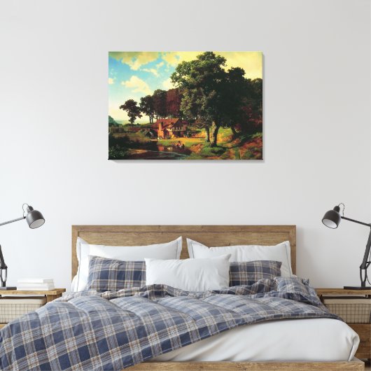 Albert Bierstadt, eine rustikale Mühle Leinwanddruck (Insitu (Schlafzimmer))