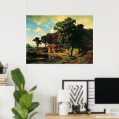 Albert Bierstadt, eine rustikale Mühle Poster (Heimbüro)