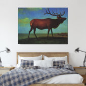 Albert Bierstadt, Elk Leinwanddruck (Insitu (Schlafzimmer))