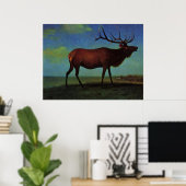 Albert Bierstadt, Elk Poster (Heimbüro)