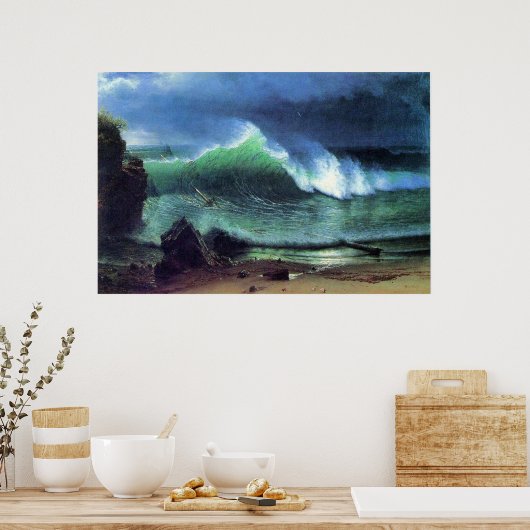 Albert Bierstadt, Emerald Sea Poster (Küche)