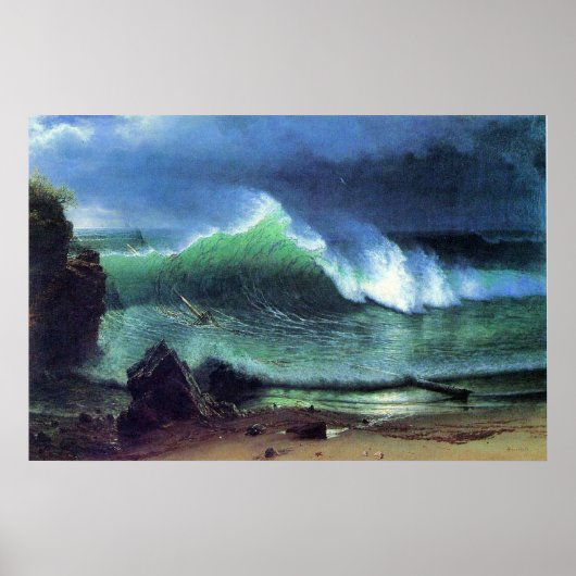 Albert Bierstadt, Emerald Sea Poster (Vorne)