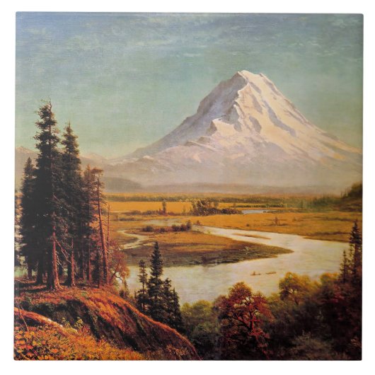 Albert-Bierstadt-Gemälde, Mount Rainier, Fliese (Vorderseite)